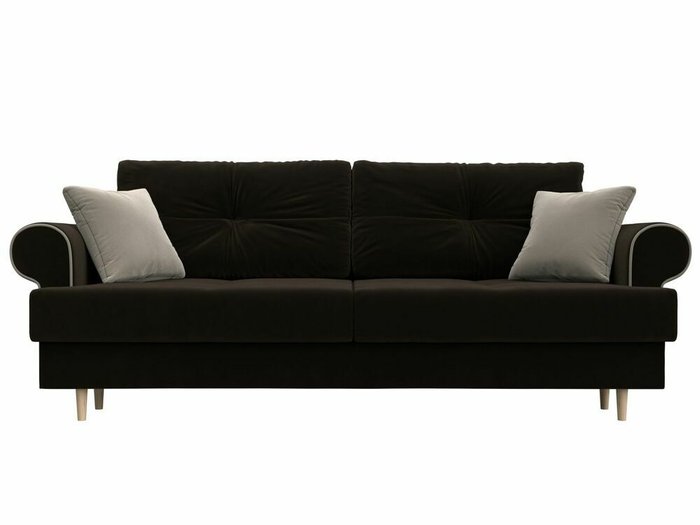 Прямой диван-кровать Сплин коричневого цвета - купить Прямые диваны по цене 44999.0
