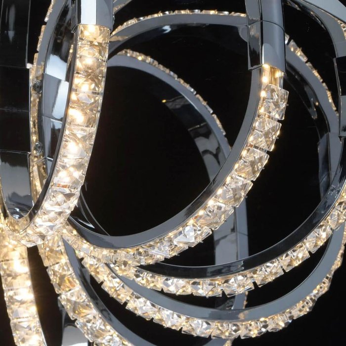 Потолочная светодиодная люстра Венеция из металла и хрусталя  - купить Потолочные люстры по цене 34110.0