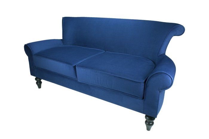 Прямой диван Azalea синего цвета