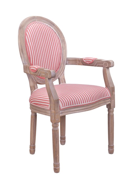 Стул с подлокотниками Volker розового цвета - купить Обеденные стулья по цене 28620.0