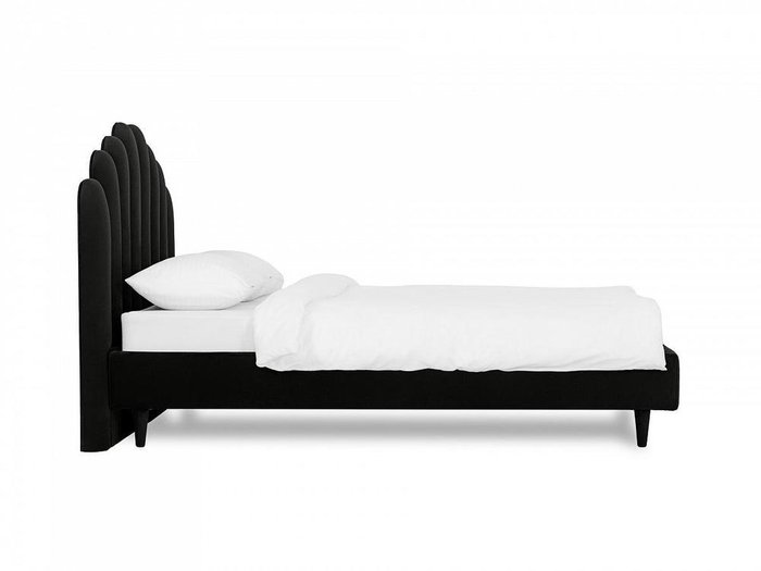 Кровать Queen II Sharlotta L 160х200 черного цвета  - лучшие Кровати для спальни в INMYROOM
