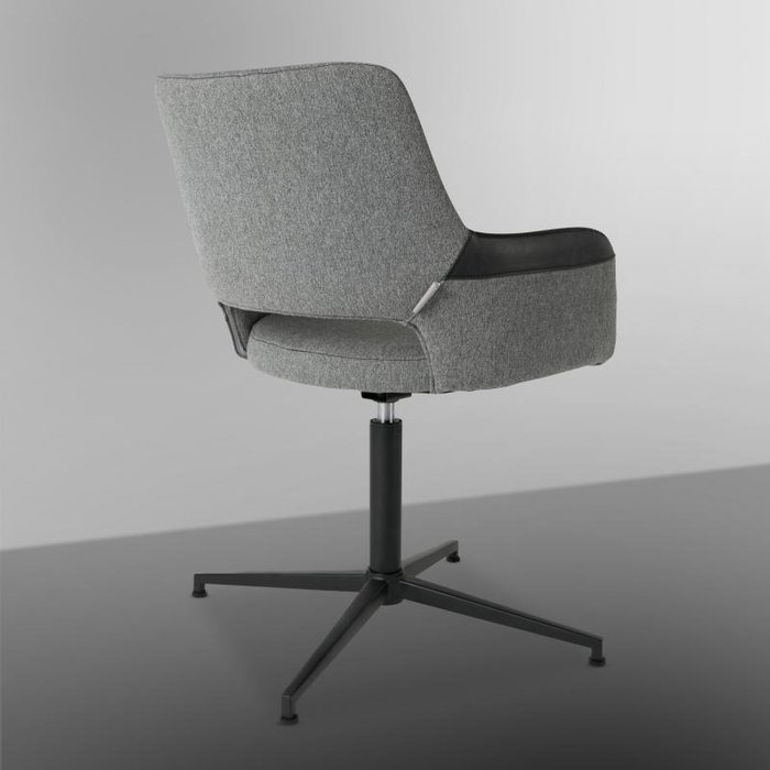 Кресло Syl Black серого цвета - лучшие Офисные кресла в INMYROOM