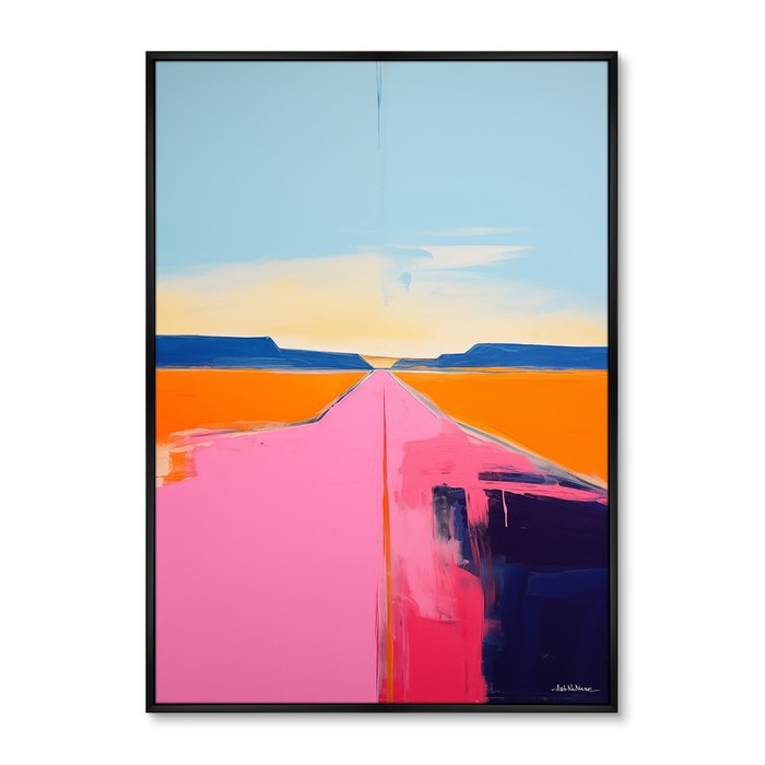 Репродукция картины Landscape collection, Lines of sunset, No 2, 2024г.