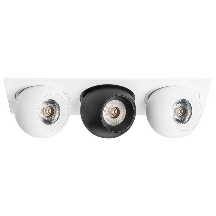 Светильник INTERO LED 9W*3 850LM*3 24G БЕЛЫЙ/ЧЕРНЫЙ 4000K (217536+217064+217074+217064) - лучшие Встраиваемые споты в INMYROOM Светильник INTERO LED 9W*3 850LM*3 24G БЕЛЫЙ/ЧЕРНЫЙ 4000K (217536+217064+217074+217064) - лучшие Встраиваемые споты в INMYROOM