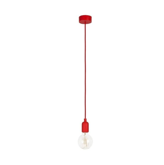Подвесной светильник Silicone красного цвета
