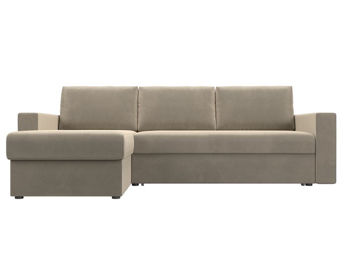Угловой диван-кровать Траумберг L бежевого цвета левый  угол  - купить Угловые диваны по цене 39999.0