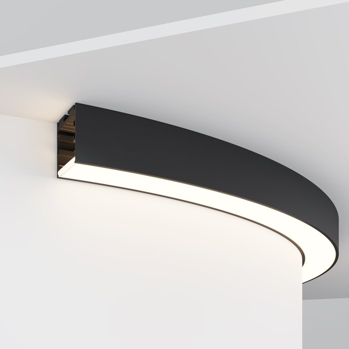 Комплектующие к светодиодной ленте Led Strip ALM-3535R-B-D-90°-0.8M Радиусный профиль Led strip - лучшие Профили для светодиодных лент в INMYROOM Комплектующие к светодиодной ленте Led Strip ALM-3535R-B-D-90°-0.8M Радиусный профиль Led strip - лучшие Профили для светодиодных лент в INMYROOM
