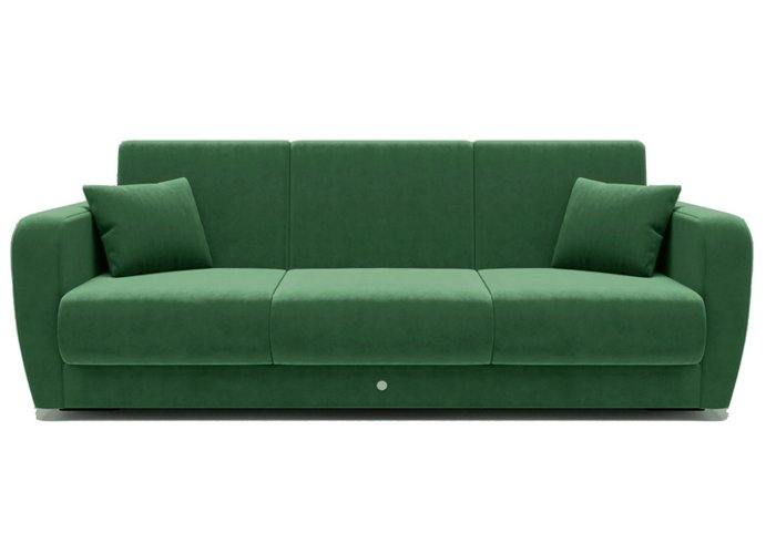 Набор из дивана-кровати с двумя креслами зеленого цвета - купить Прямые диваны по цене 300000.0
