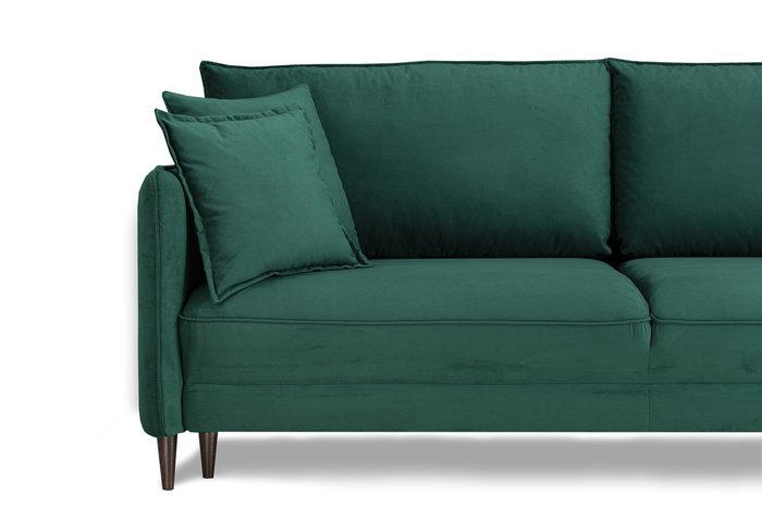 Прямой диван-кровать Йорк Премиум зеленого цвета - купить Прямые диваны по цене 67999.0