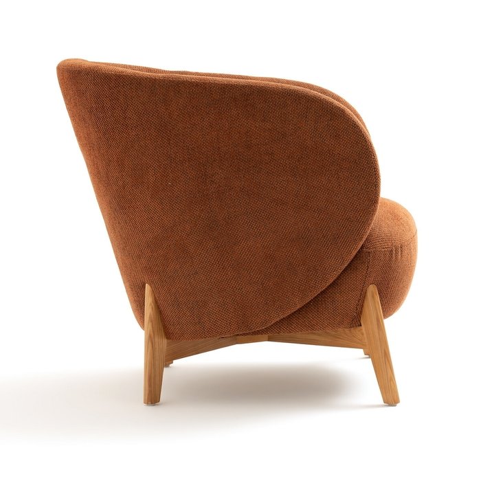 Кресло с подлокотниками ушки Lancy коричневого цвета - лучшие Интерьерные кресла в INMYROOM