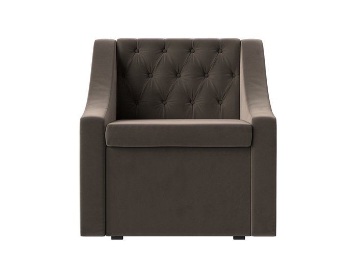 Кресло Мерлин с ящиком светло-коричневого цвета - купить Интерьерные кресла по цене 22999.0