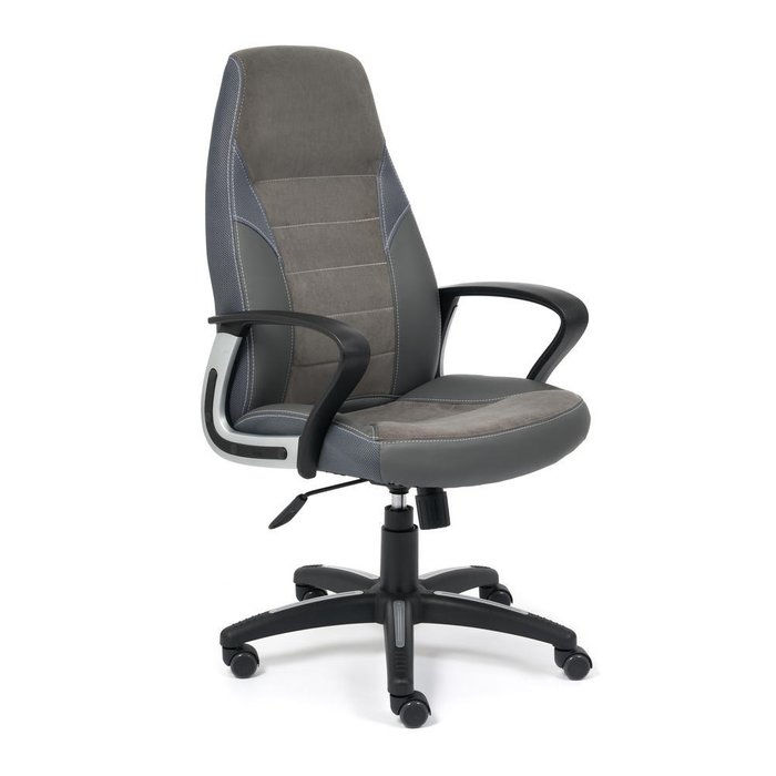 Кресло офисное Inter серого цвета
