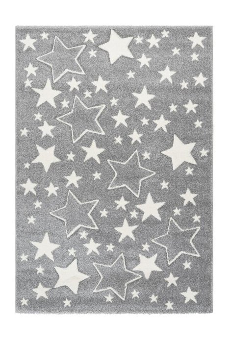 Детский ковер Amigo Stars Silver серого цвета 160х230