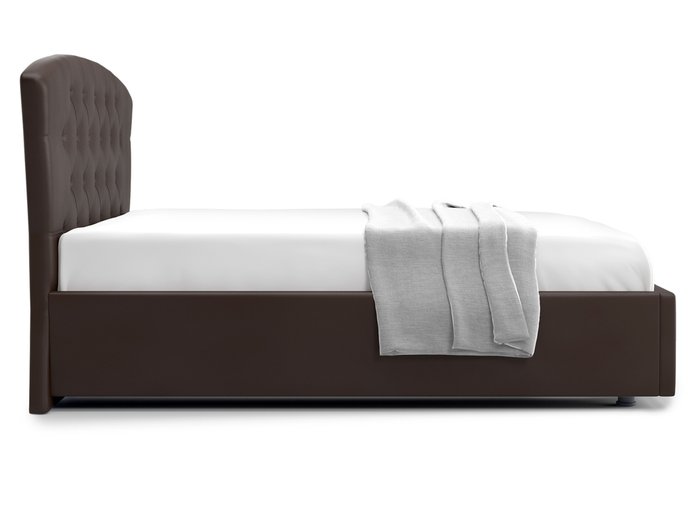 Кровать Premo 120х200 темно-коричневого цвета с подъемным механизмом - лучшие Кровати для спальни в INMYROOM