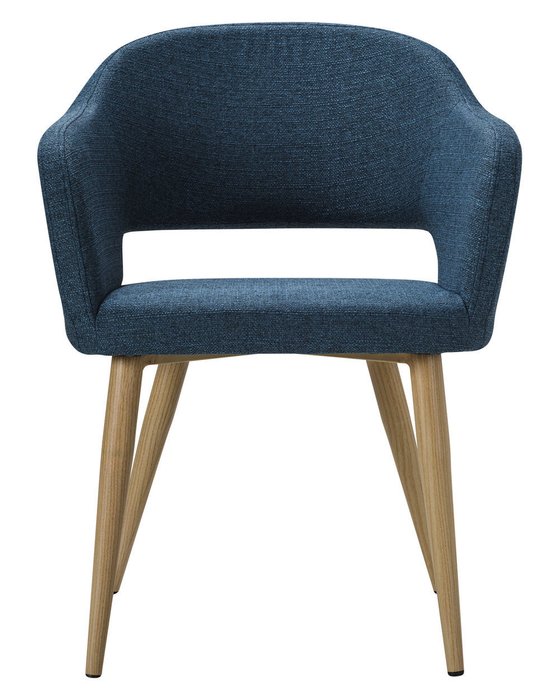 Стул Oscar Сканди Блю Арт Натур синего цвета - лучшие Обеденные стулья в INMYROOM