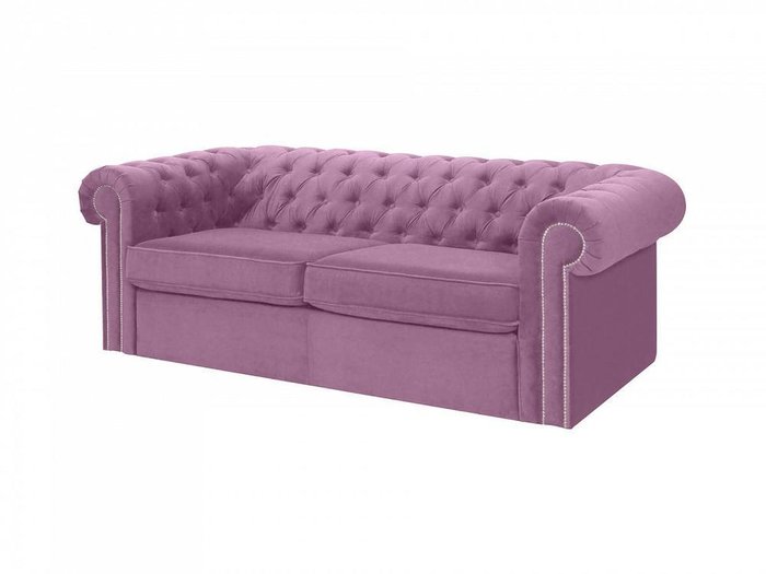 Диван-кровать Chesterfield лилового цвета - купить Прямые диваны по цене 132930.0