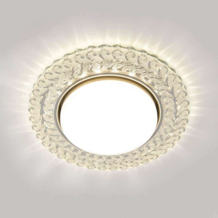 Встраиваемый точечный светильник с LED подсветкой 3027 GX53 Kolo Встраиваемый точечный светильник с LED подсветкой 3027 GX53 Kolo