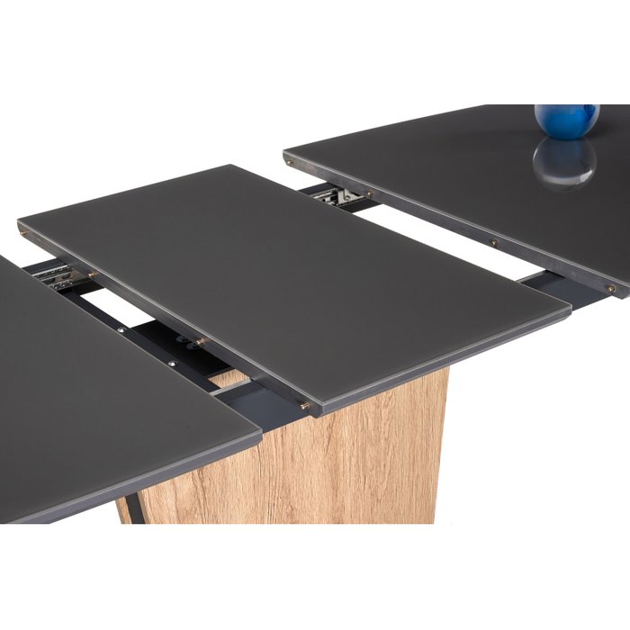 Стол обеденный раскладной Теон цвета графит - купить Обеденные столы по цене 39990.0