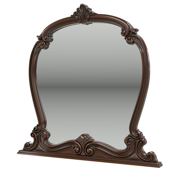 Зеркало настенное Грация коричневого цвета