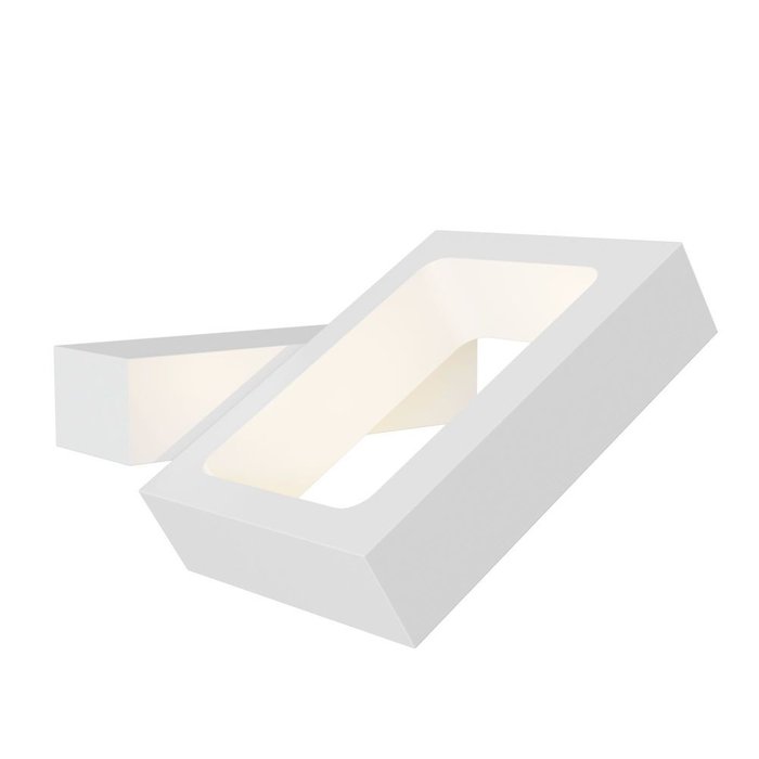 Настенный светодиодный светильник Flo белого цвета