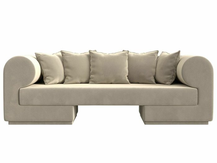 Прямой диван Кипр бежевого цвета - купить Прямые диваны по цене 47999.0