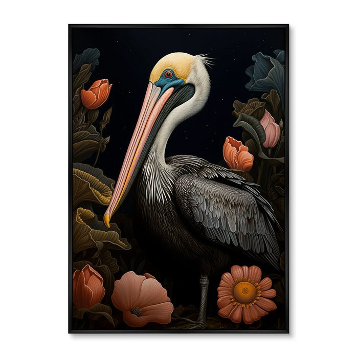 Набор из двух репродукций картин Beautiful Pelicans 2024 год - лучшие Картины в INMYROOM