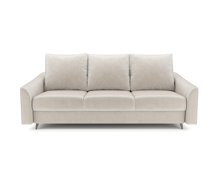 Прямой диван-кровать Уэльс светло-бежевого цвета - купить Прямые диваны по цене 43990.0