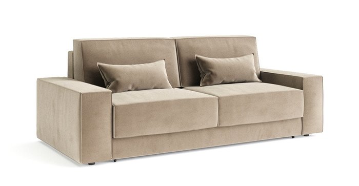 Диван-кровать Модесто бежевого цвета - купить Прямые диваны по цене 80256.0