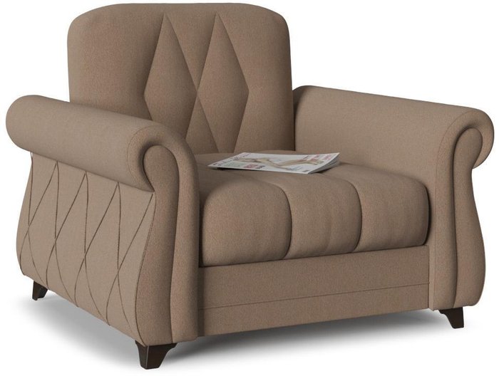 Кресло Эвора Fox коричневого цвета