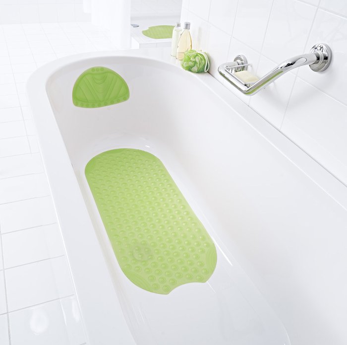 Коврик противоскользящий Tecno Ice диаметр 55 зеленого цвета - купить Коврики для ванной по цене 3370.0