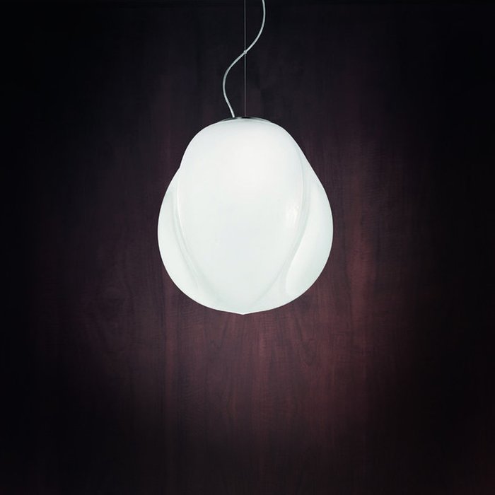 Подвесной светильник Vistosi PENTA из муранского стекла матового белого цвета
