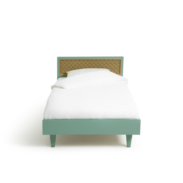Кровать детская с изголовьем Croisille 90x190 зеленого цвета - купить Одноярусные кроватки по цене 35790.0