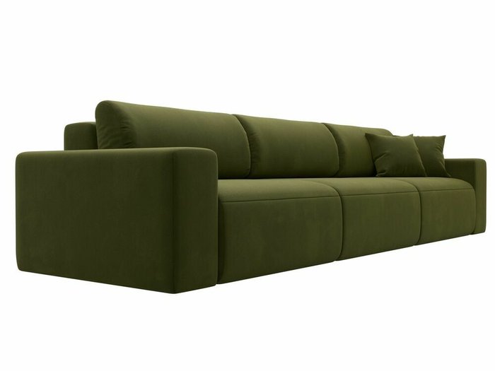 Диван-кровать Лига 036 Классик Лонг зеленого цвета - лучшие Прямые диваны в INMYROOM