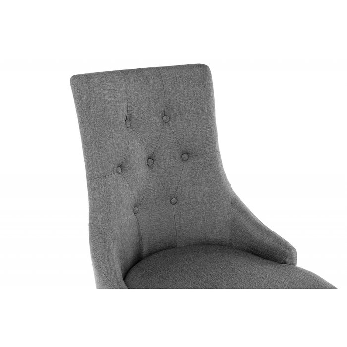 Стул Elegance dark walnut fabric grey серого цвета  - лучшие Обеденные стулья в INMYROOM