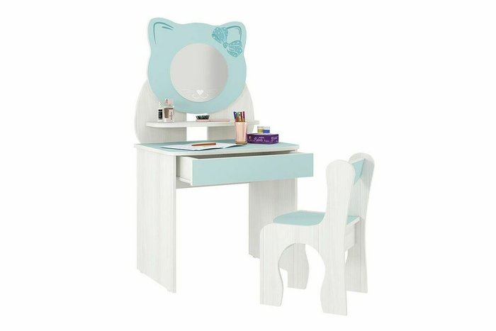Набор детский Котенок  серо-голубого цвета - купить Детские столы по цене 6290.0