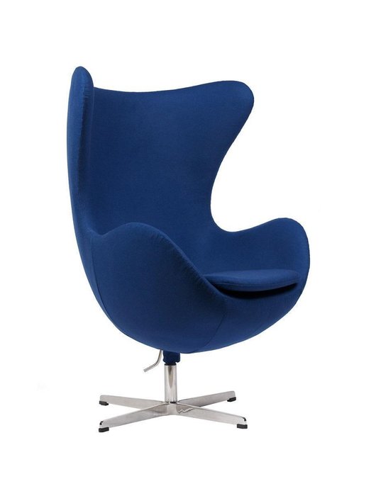 Кресло Egg Chair синего цвета - купить Интерьерные кресла по цене 57800.0
