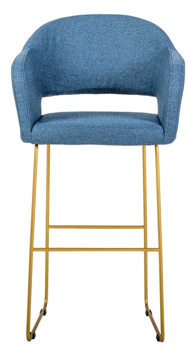 Стул полубарный Oscar синего цвета - лучшие Барные стулья в INMYROOM