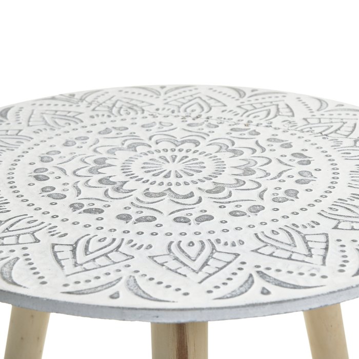 Кофейный стол бело-бежевого цвета - купить Кофейные столики по цене 4300.0