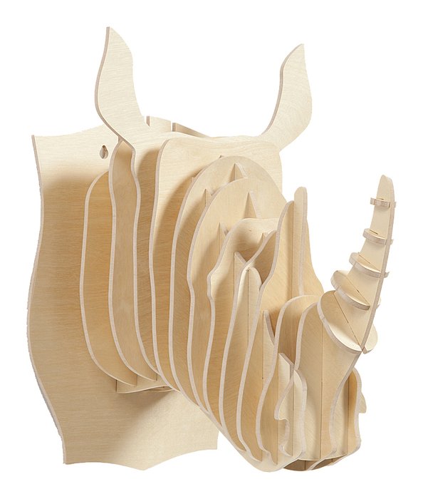 Декоративная голова носорога Danseur Ivory - купить Декор стен по цене 11395.0