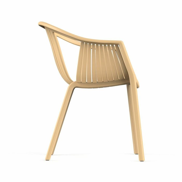 Стул с подлокотниками Epos бежевого цвета - лучшие Обеденные стулья в INMYROOM