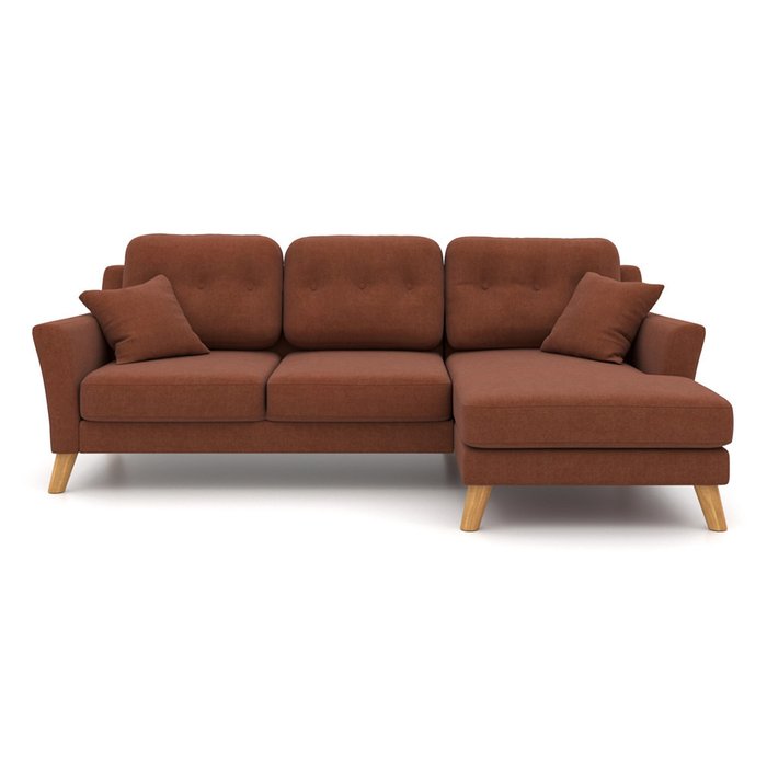 Угловой диван-кровать Raf EKH коричневый