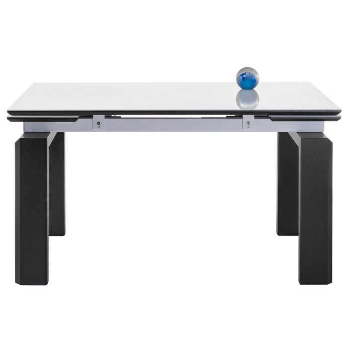 Раздвижной обеденный стол Давос белого цвета - купить Обеденные столы по цене 37990.0