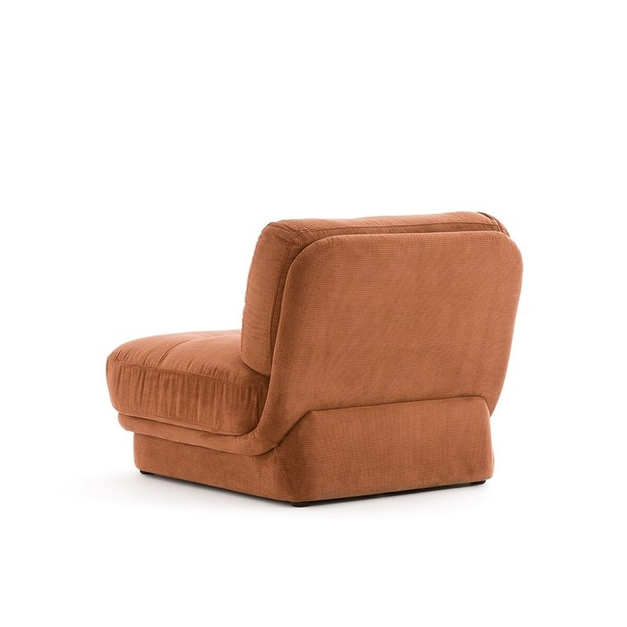 Кресло каминное модулируемое из велюра Jonas коричневого цвета - лучшие Интерьерные кресла в INMYROOM