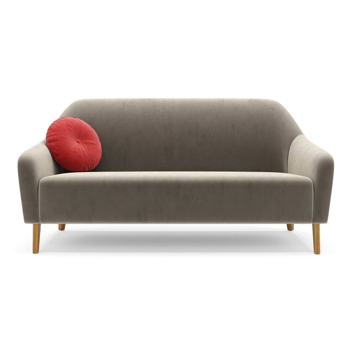  Трехместный диван Miami lux серого цвета - купить Прямые диваны по цене 58700.0