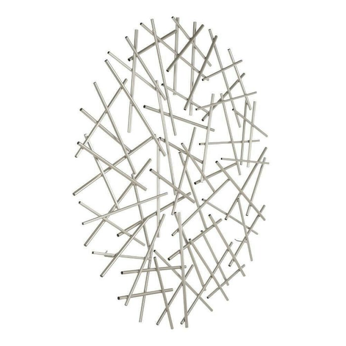 Панно Chikuma серебристого цвета - купить Декор стен по цене 10890.0