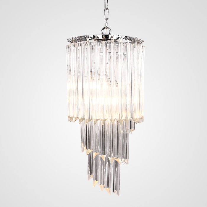 Люстра Odeon Chandelier Glass Clear - купить Подвесные люстры по цене 45550.0