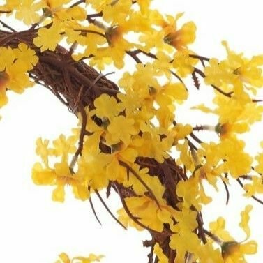 Декоративный Венок желтого цвета - лучшие Декоративные цветы в INMYROOM