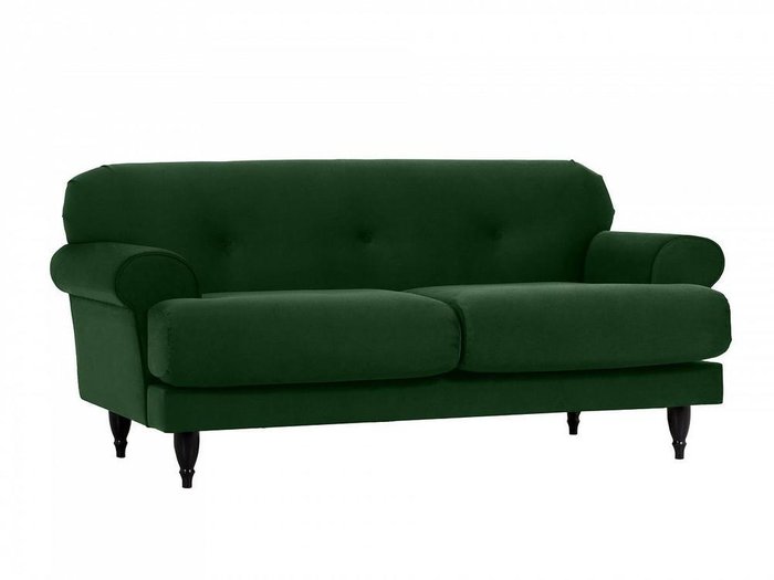 Диван Italia темно-зеленого цвета - купить Прямые диваны по цене 61290.0