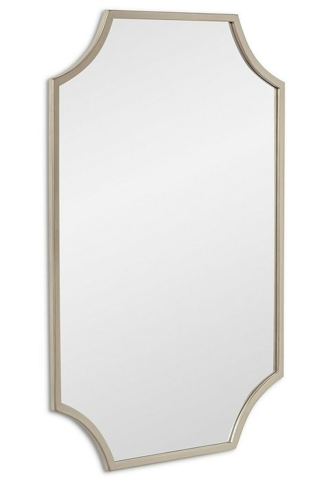 Настенное зеркало Lyra в раме серебряного цвета - купить Настенные зеркала по цене 18800.0
