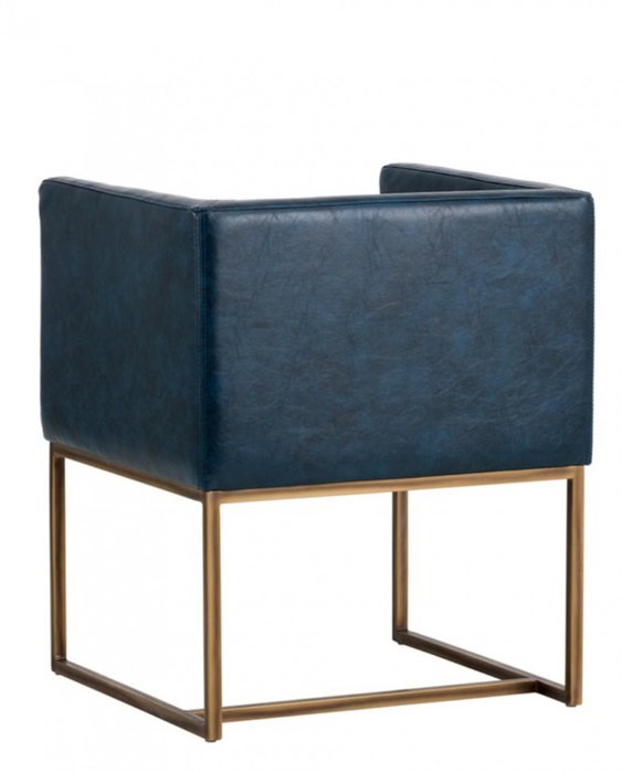 Кресло Button синего цвета - лучшие Интерьерные кресла в INMYROOM